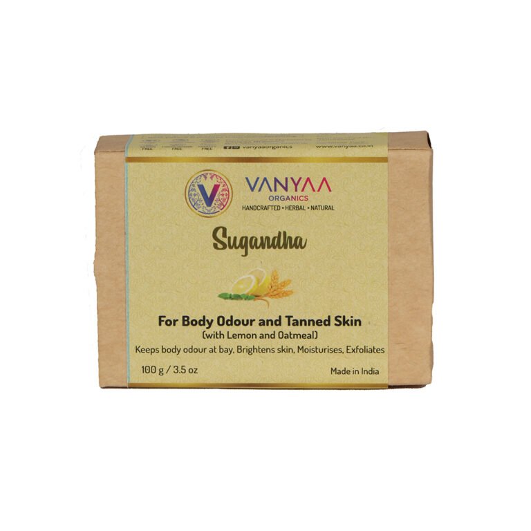 Vanyaa - Sugandha - Deodorizing, Moisturizing Soap with Lemon and Oatmeal